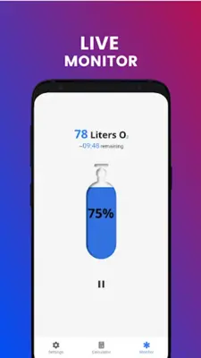 O2Monitor- Oxygen duration Cal android App screenshot 2